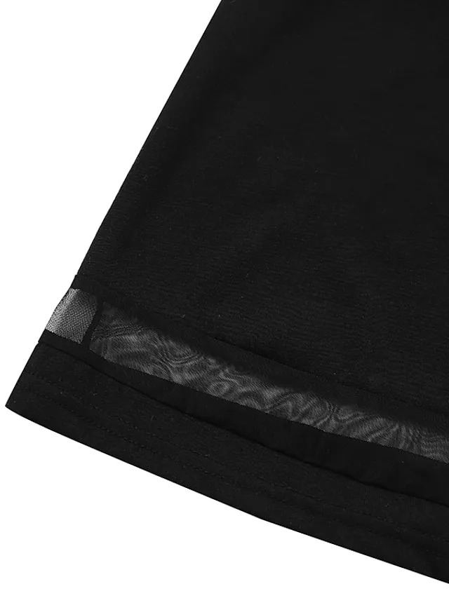 Women‘s Lace Dress A Line Dress Short Mini Dress Black Short Sleeve Pure Color Lace Spring Summer V Neck Elegant Loose 2023 S M L XL XXL XXXL / Party Dress