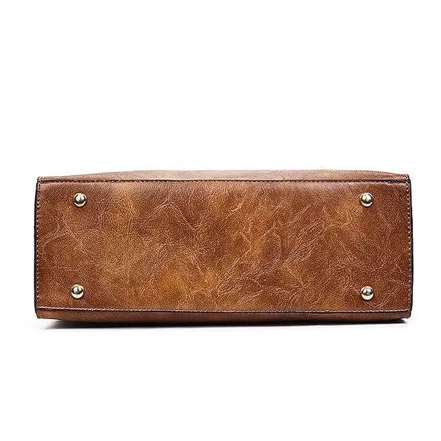 Women's Bag Set PU Leather 3 Pcs Purse Set Event / Party Office & Career Zipper Black Red Brown