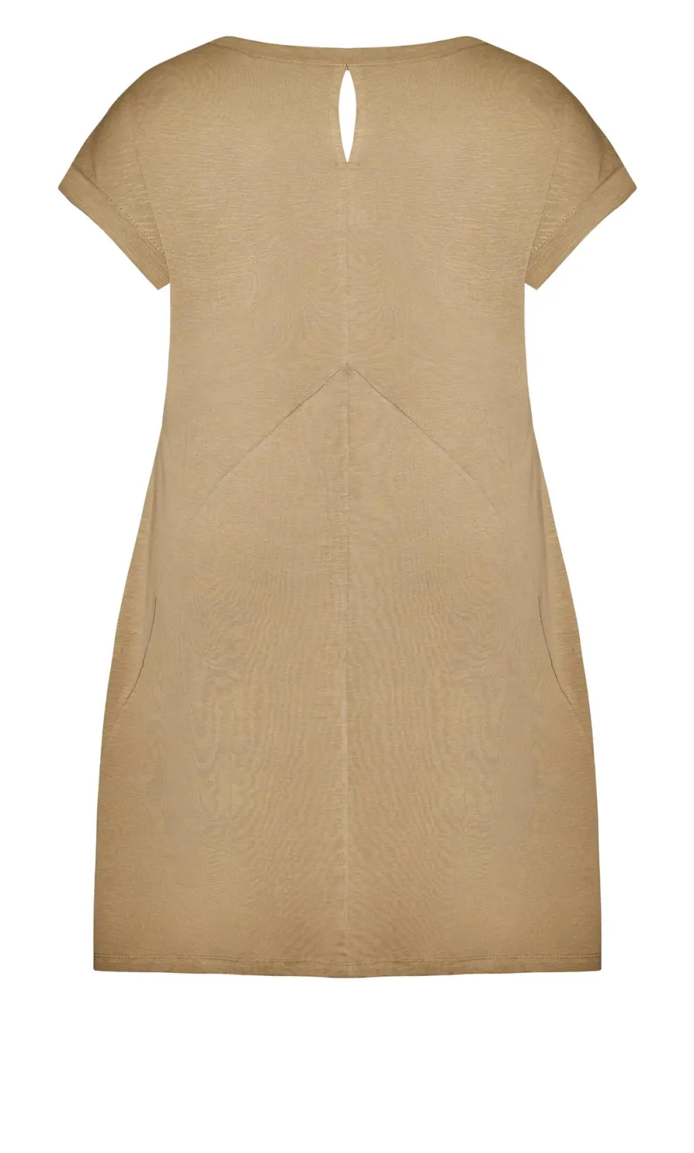 Evans Brown Cut Out T-shirt Dress