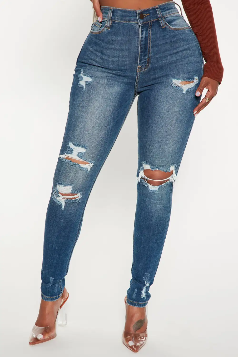 Don't Believe It Skinny Jeans - Dark Denim