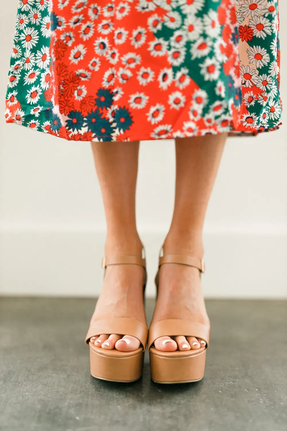 Take A Stand Tan Brown Platform Heels