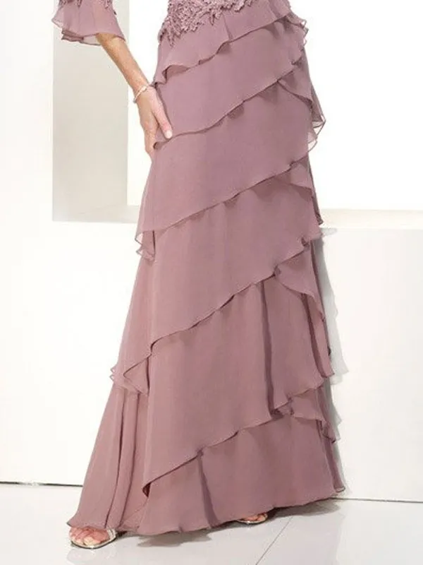 Party Wedding Tiered Temperament Women's Dress