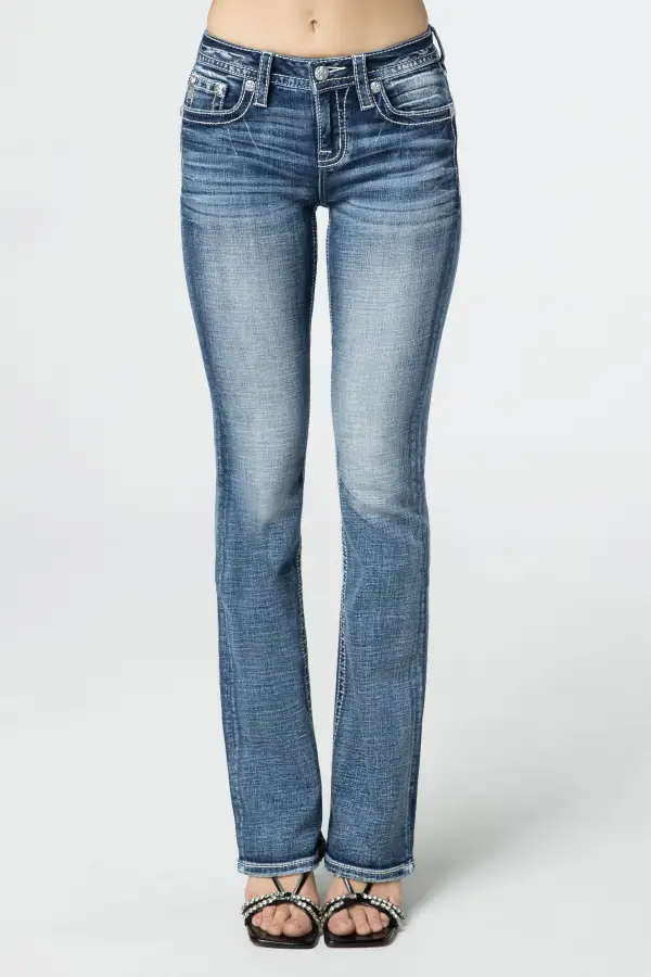 Tribal Horseshoe Bootcut Jeans