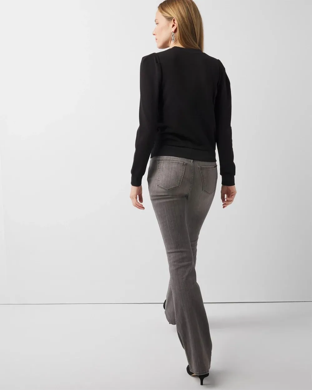 Puff Sleeve Henley Top