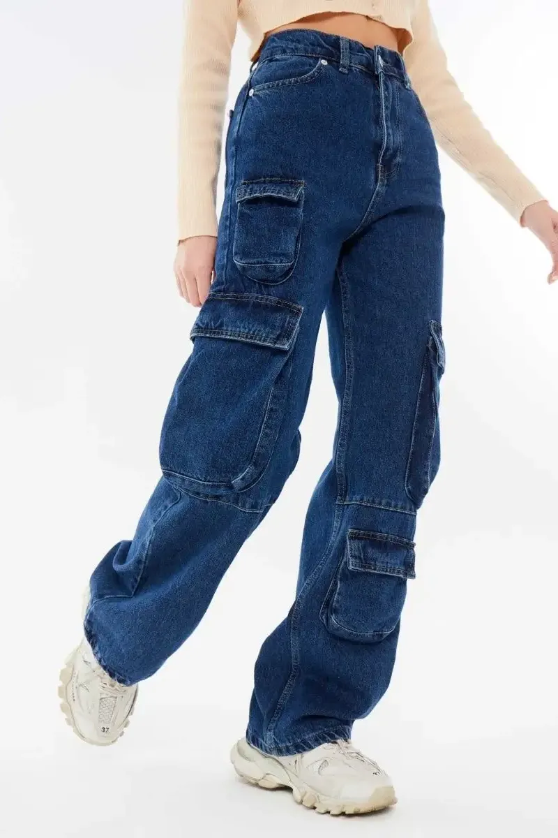 Cargo High Rise Flare Jeans