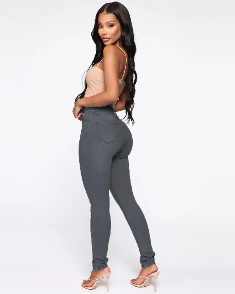 Hip Lifting Peach Hip High Waist Jeans