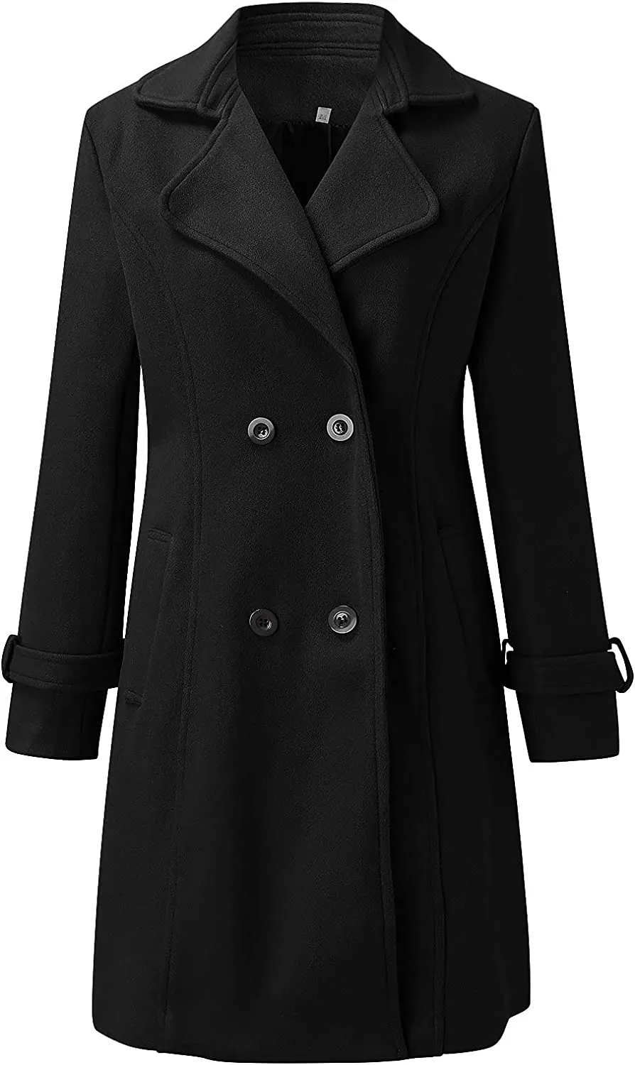 Xiloccer Womens Long Trench Coat Windbreaker Jacket Lightweight Long Outerwear Warm Jacket Women's Plus Size Trench Coat