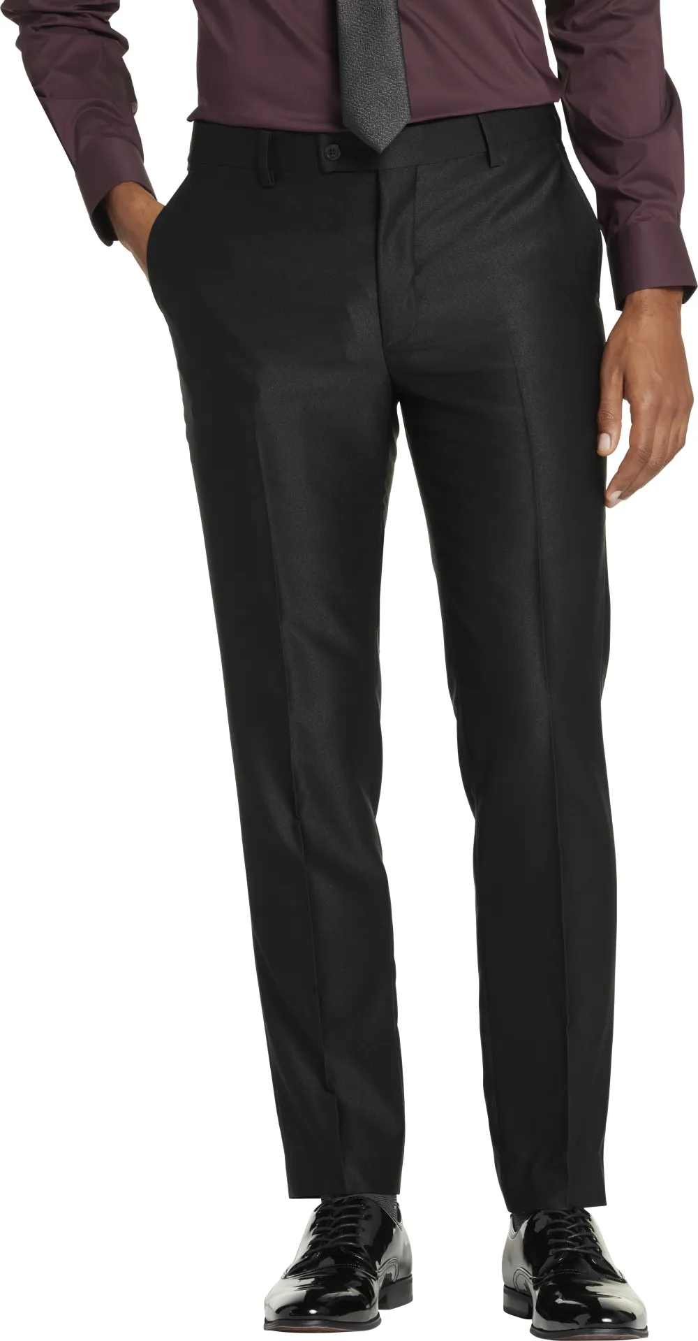 Egara Skinny Fit Shiny Suit Pants