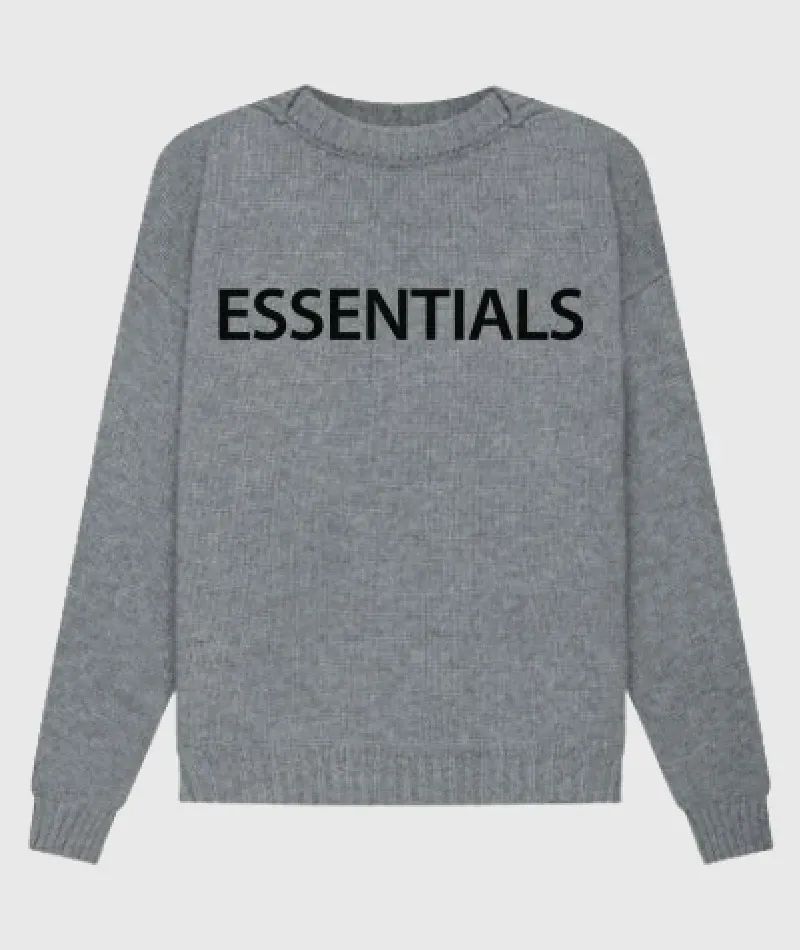 Overlapped Gray Sweatshirt