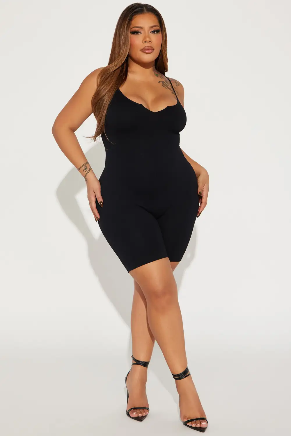 Indie Seamless Romper - Black