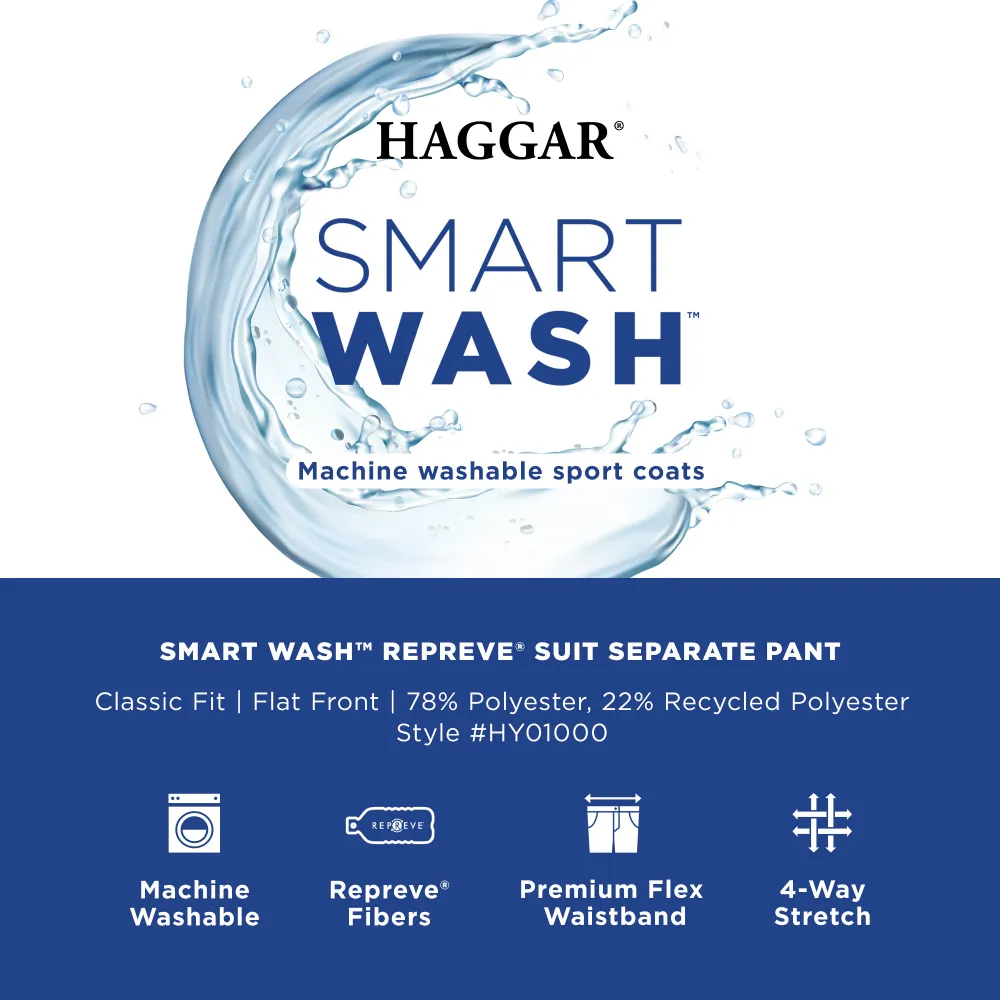 Haggar Smart Wash&reg; Repreve&reg; Classic Fit Suit Pant