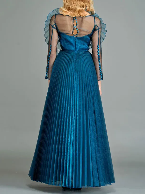 Organza thread design temperament women's dress