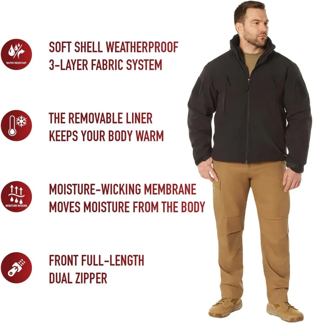 3-in-1 Spec Ops Soft Shell Jacket - Ultimate Weather Defense with Removable Fleece Liner