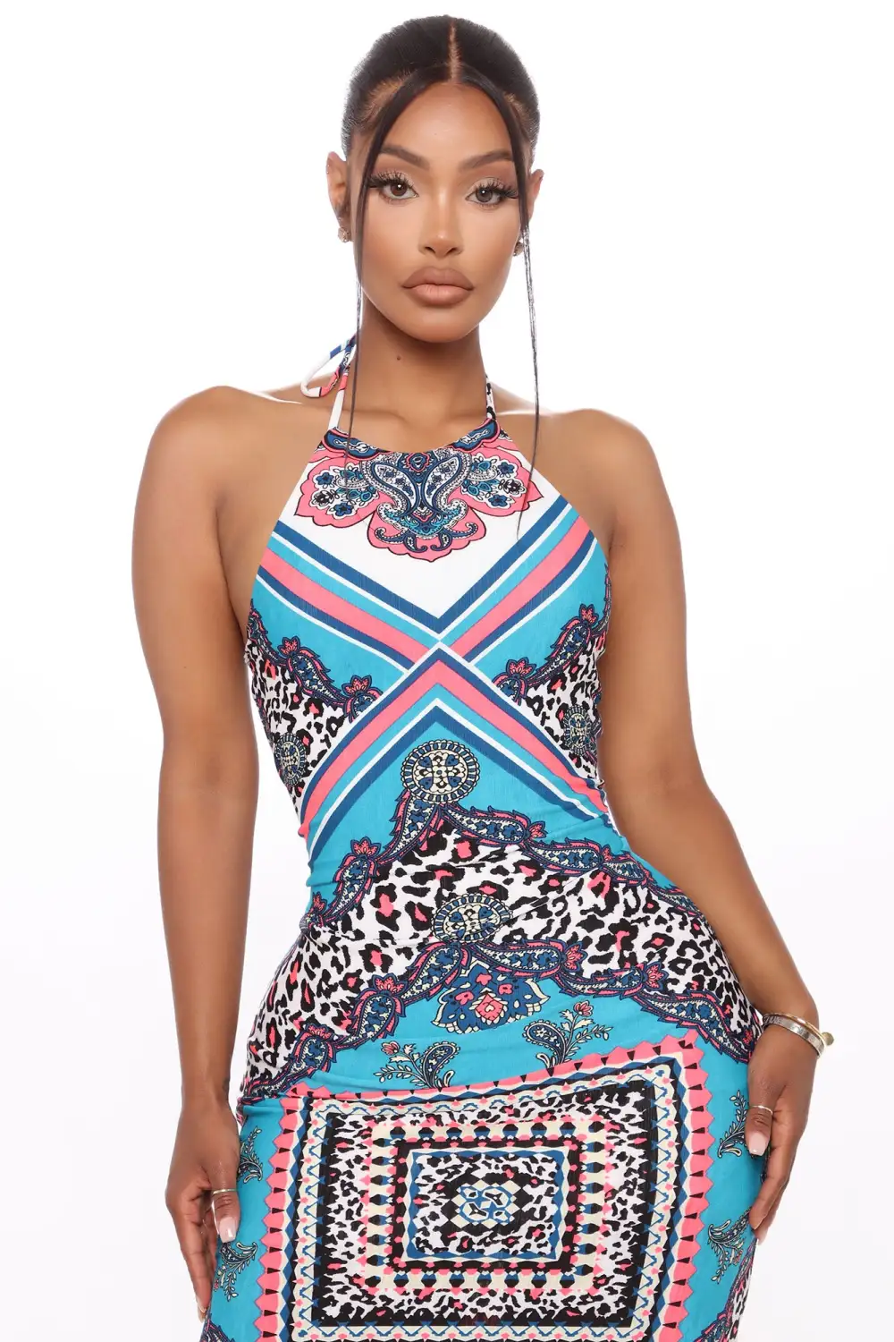 Island Girl Kisses Maxi Dress - Jade