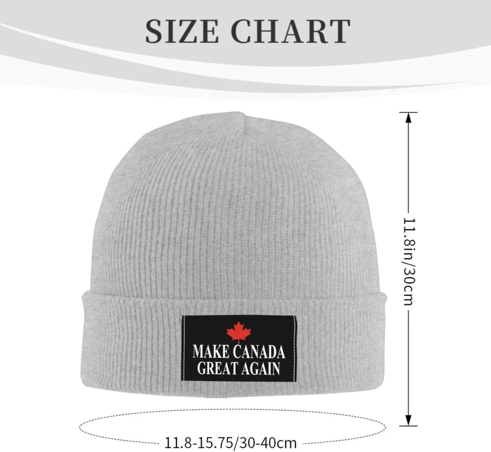 Make Canada Great Again Winter Beanie Knit Hats Unisex Thermal Hat