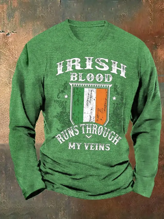 Men's Vintage St. Patrick's Day Long Sleeve T-Shirt