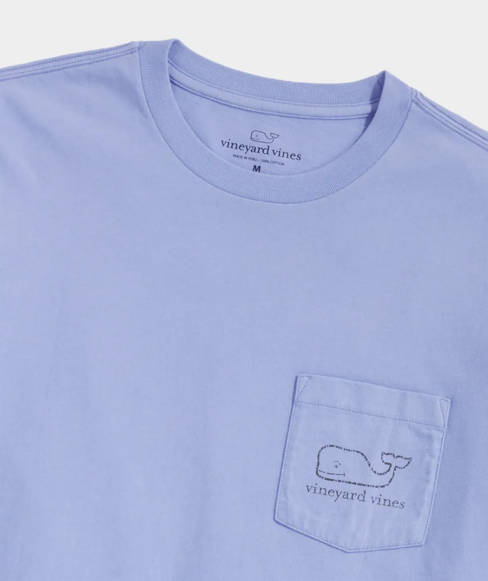 Vintage Whale Long-Sleeve Pocket Tee