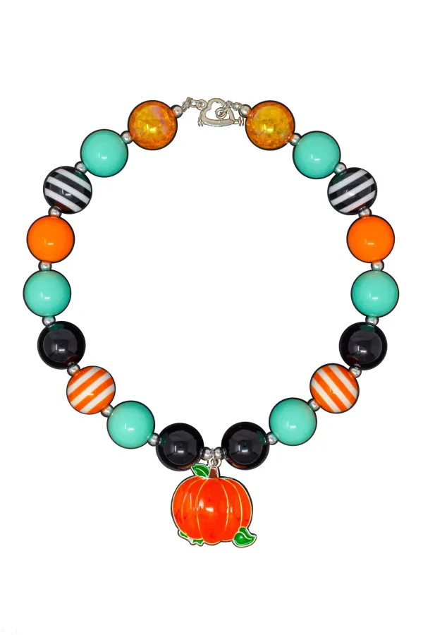 Mint Pumpkin Bubblegum Necklace