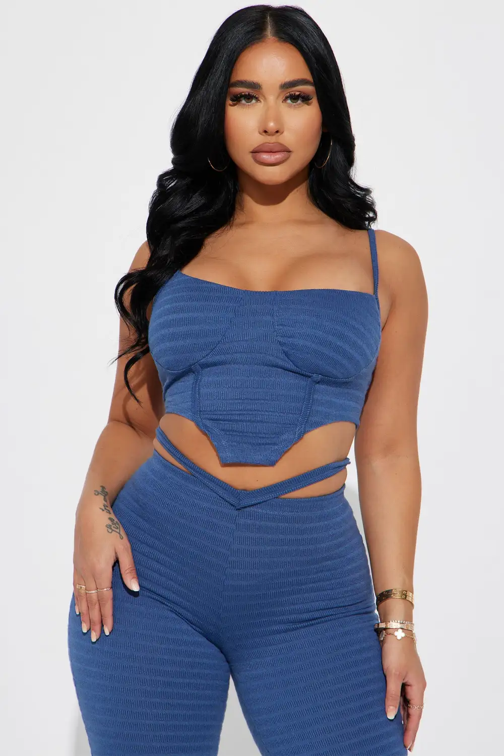 Happier Than Ever Pant Set - Indigo