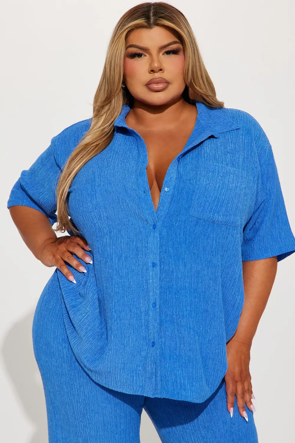 Vacay Vibes Pant Set - Blue