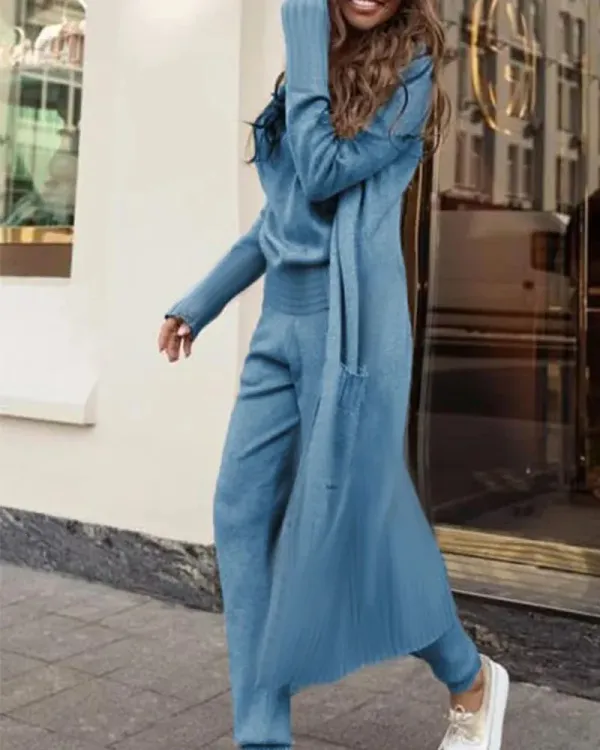 (Clearance Sale⚡)  Three-Piece Fashion Solid Color Temperament