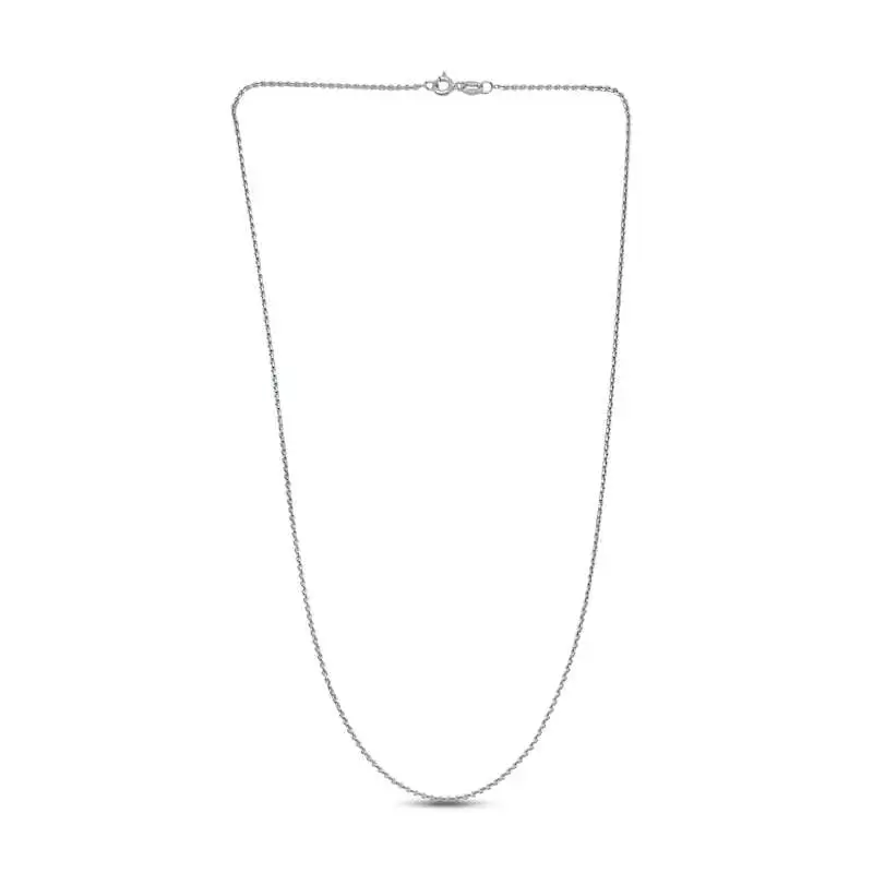 Solid Cable Chain Necklace Sterling Silver 20