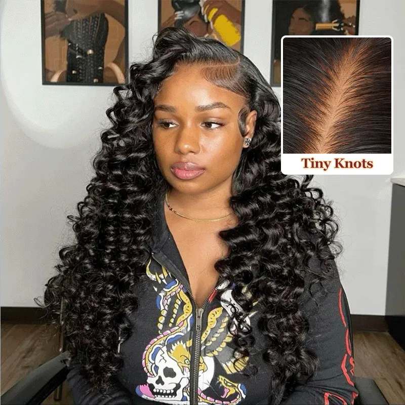 Loose Deep 13x6 Real HD Lace Undetactable BlendAway Full Lace Frontal Wig 100% Virgin Human Hair
