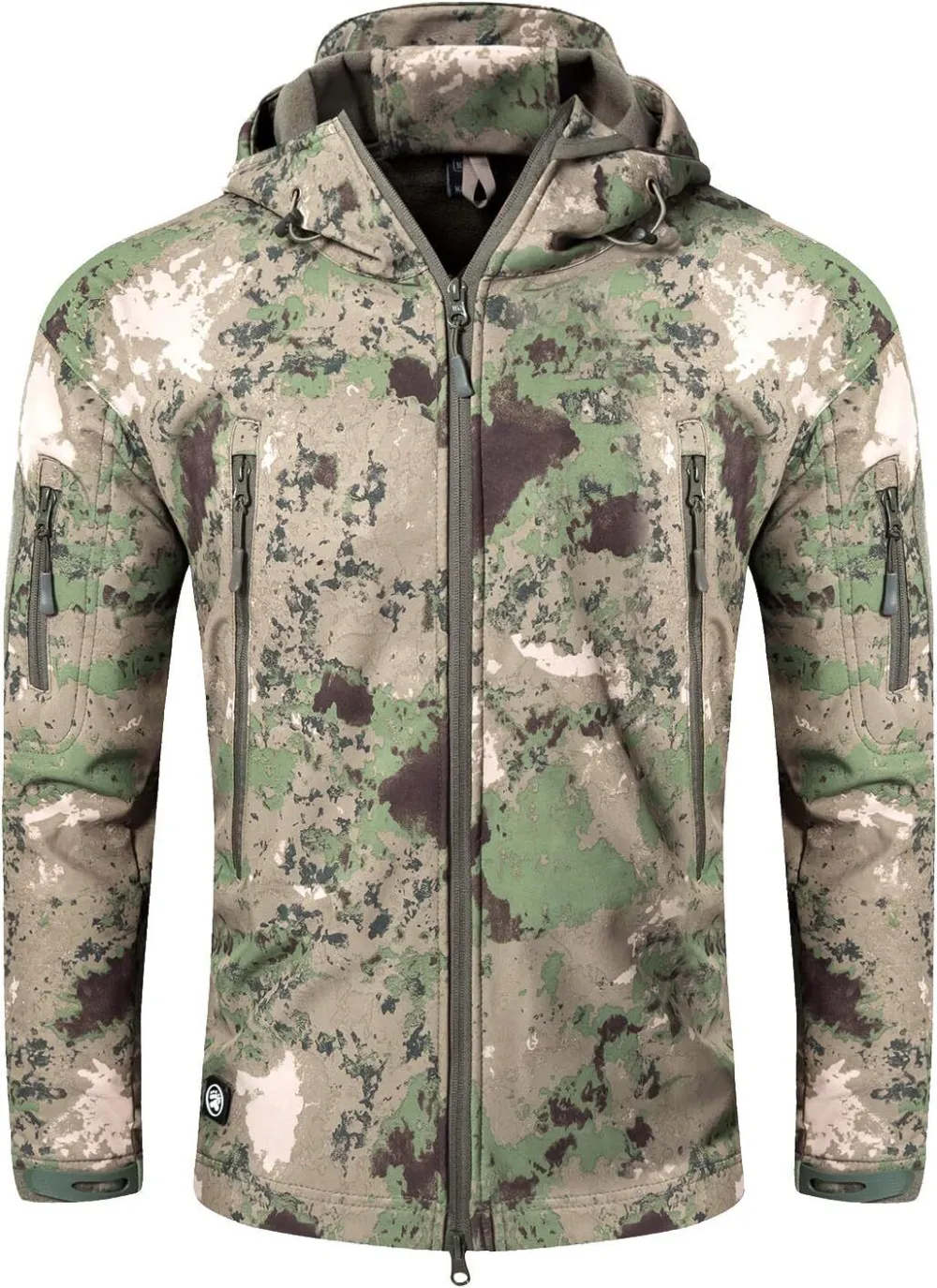 Men's Military Tactical Jackets Softshell Winter Warm Fleece Hooded Coat Outdoor Hiking Hunting Jacket