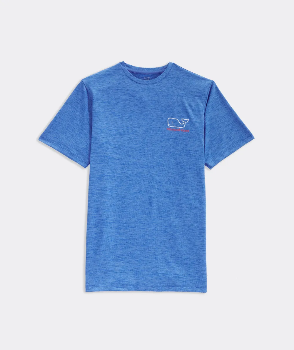 Whale Logo Short-Sleeve Harbor Performance Tee