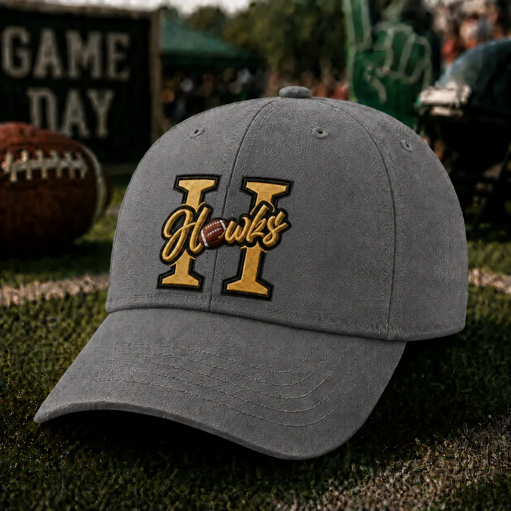 Unisex Rugby Print Washed Duckbill Cap