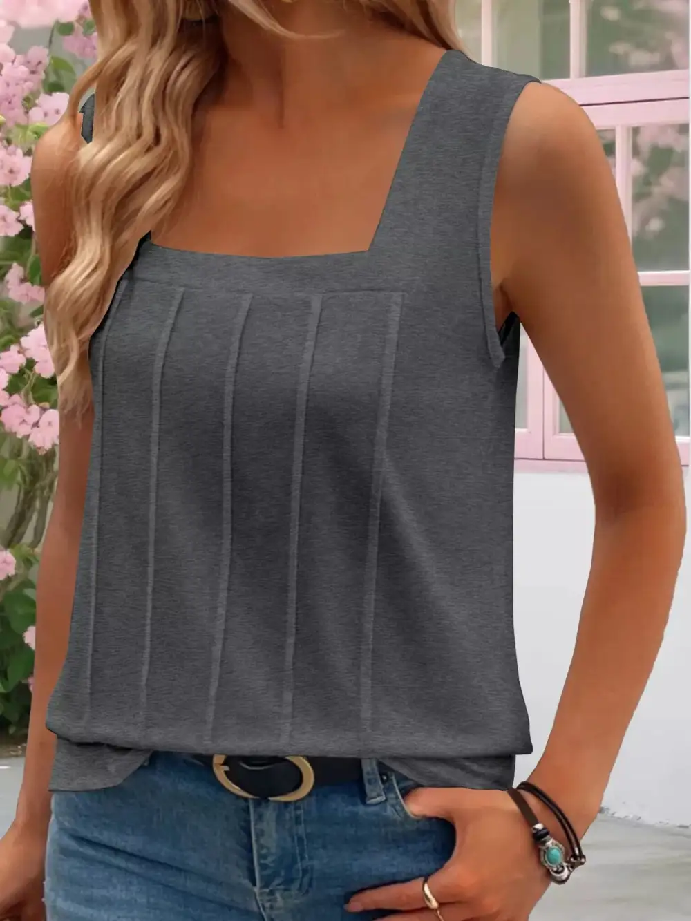 Square Neck Tank Top