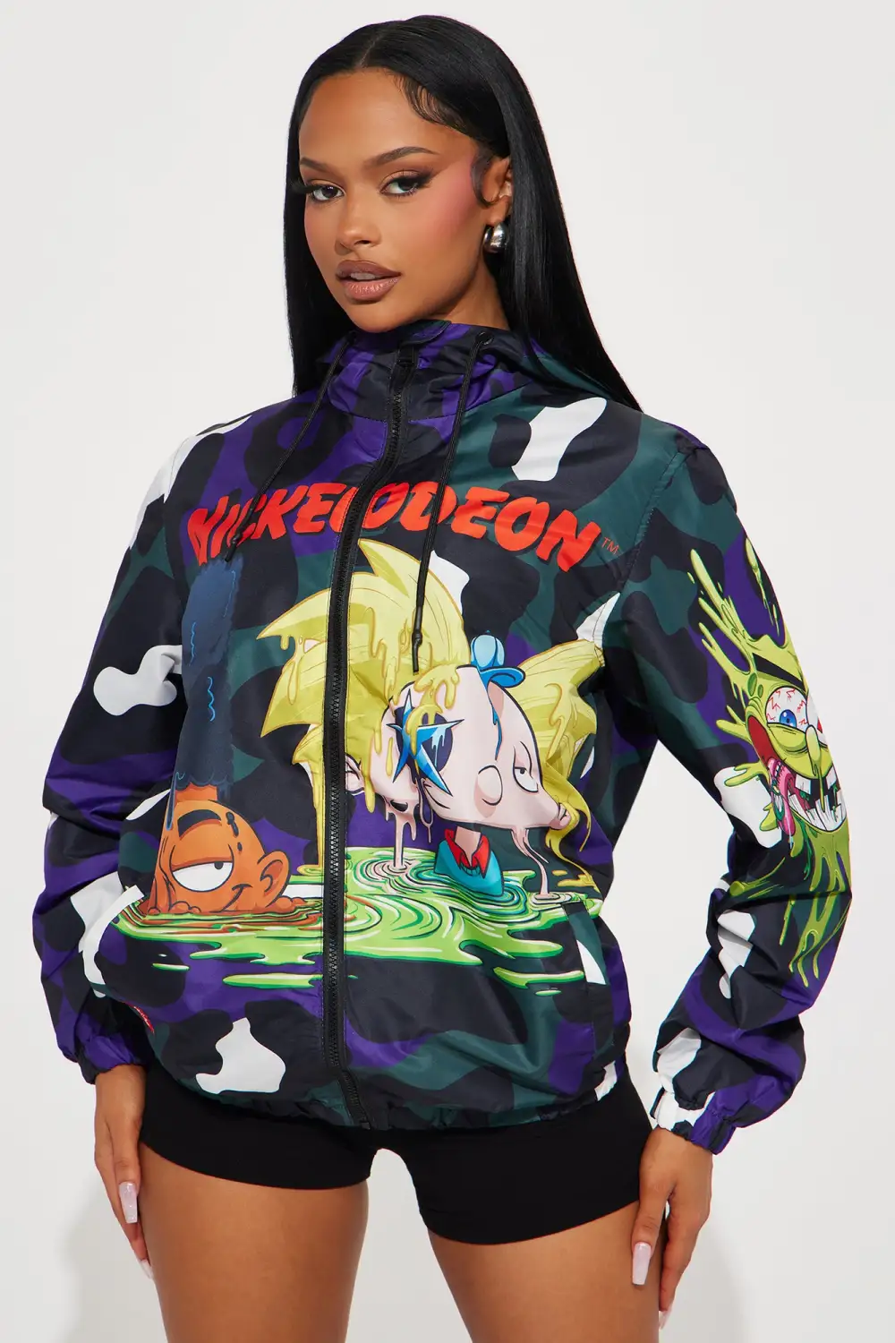 Zombie Nickelodeon Windbreaker - Purple