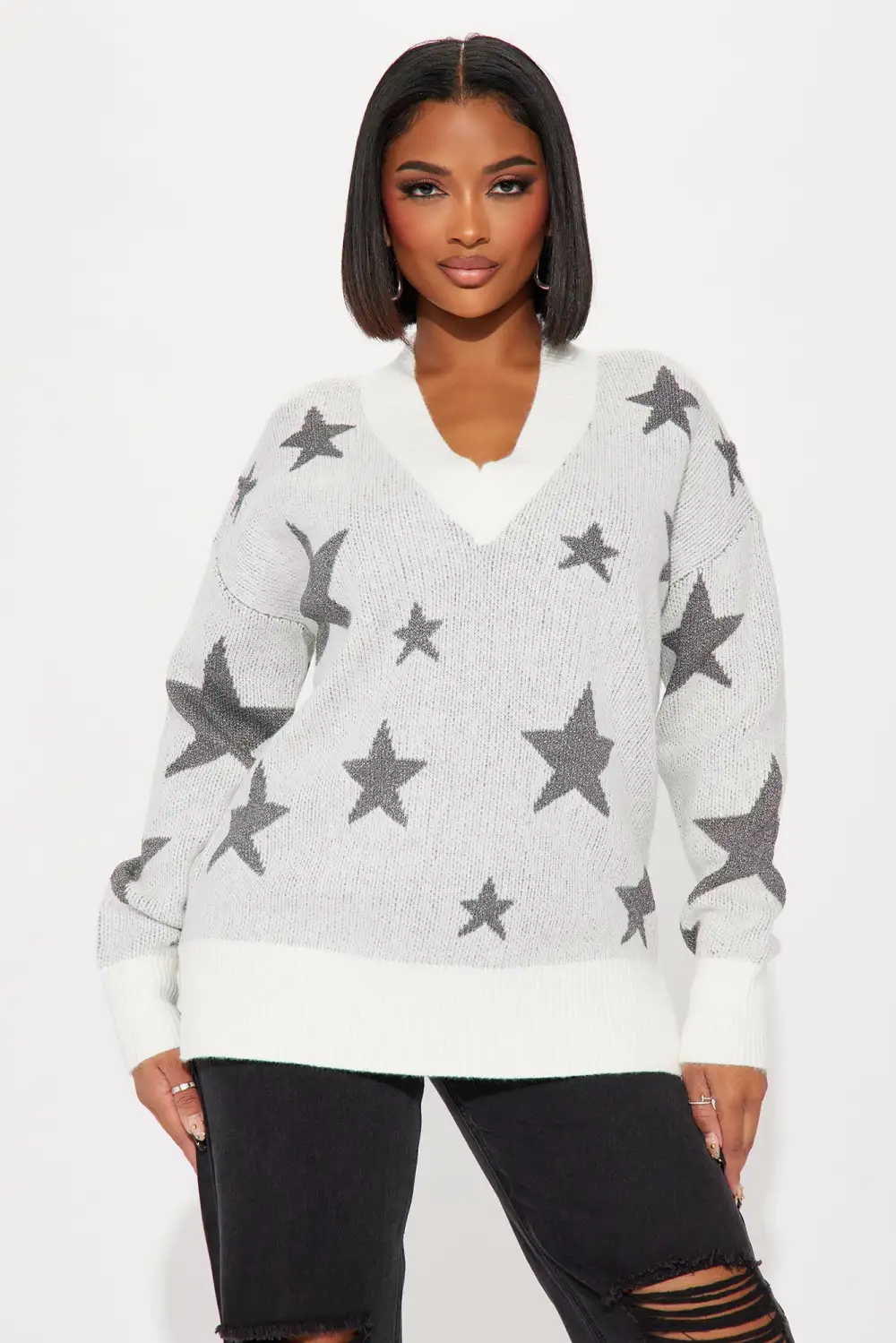 Like Shooting Stars Sweater - Off White