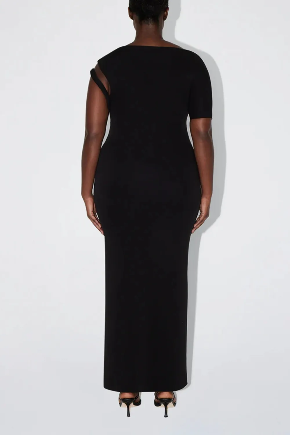 Sueded Stretch Twist Maxi Dress | Stone