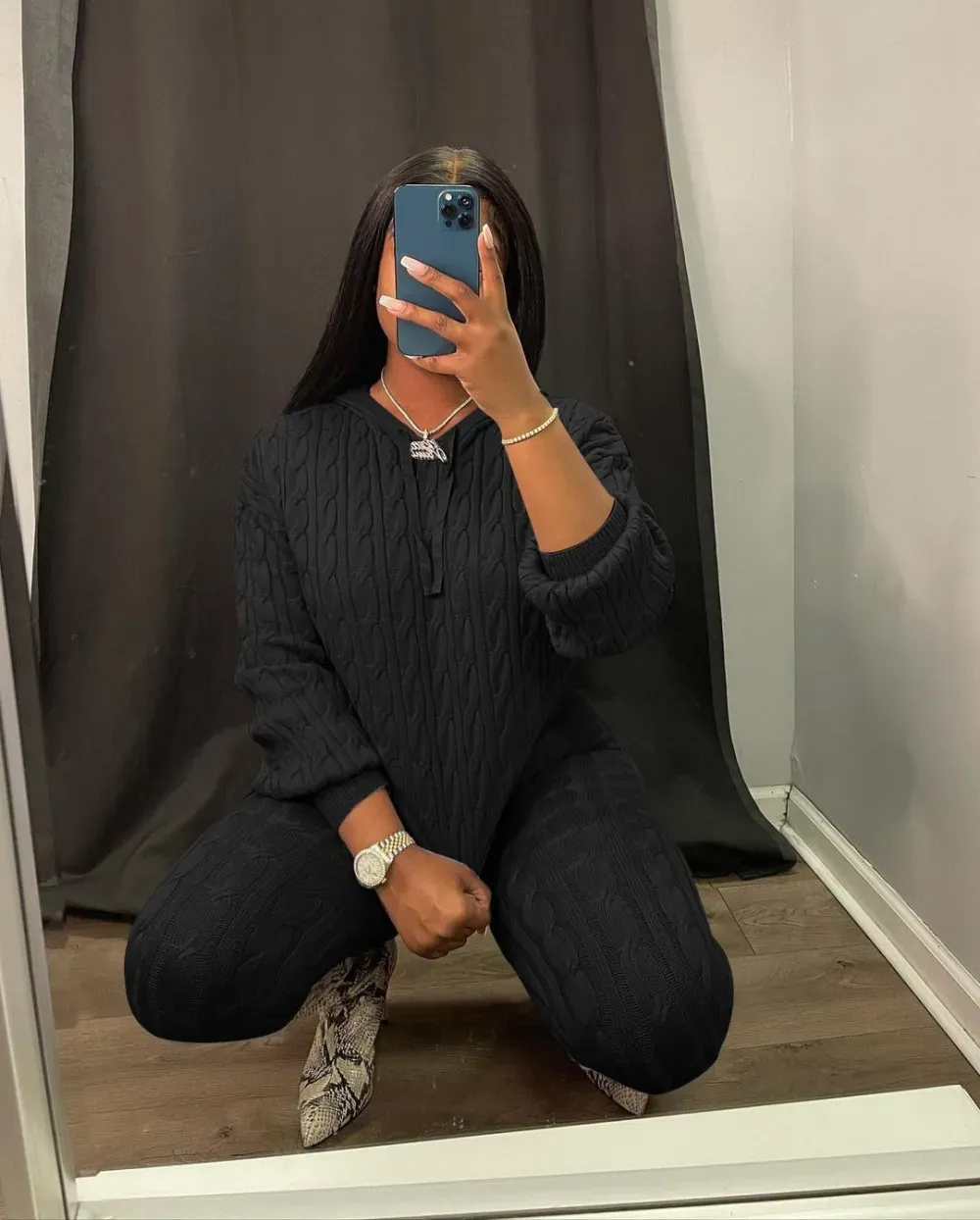 Knit Two Piece Outfits For Women Sweater Sets