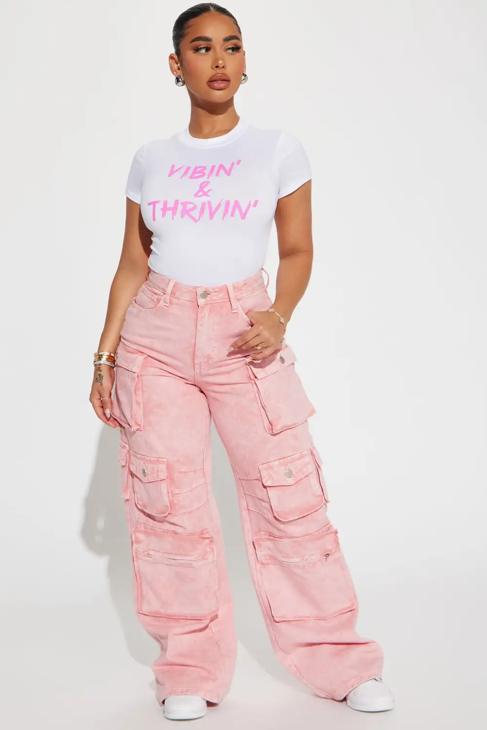 Vibin' And Thrivin' Bodysuit - White