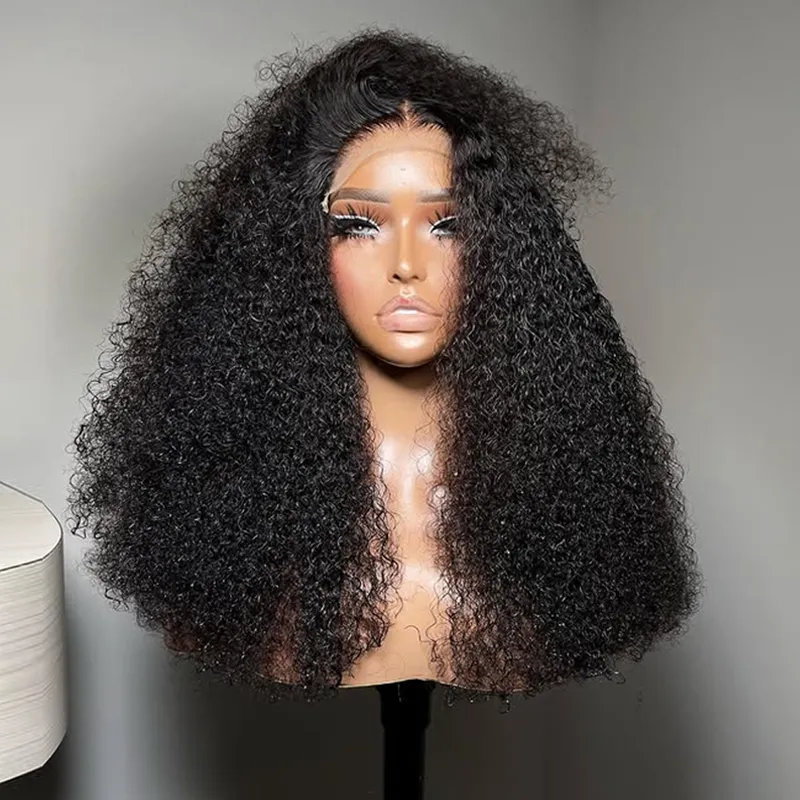 Sterly 250% High Density 13×6 Kinky Curly Human Hair Wig Super Thick Double Drawn 3c/4a Wig
