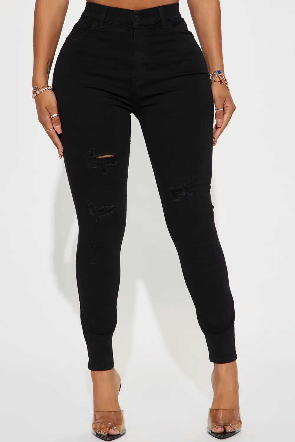 Forget About It All Stretch Booty Lifting Skinny Jeans - Black