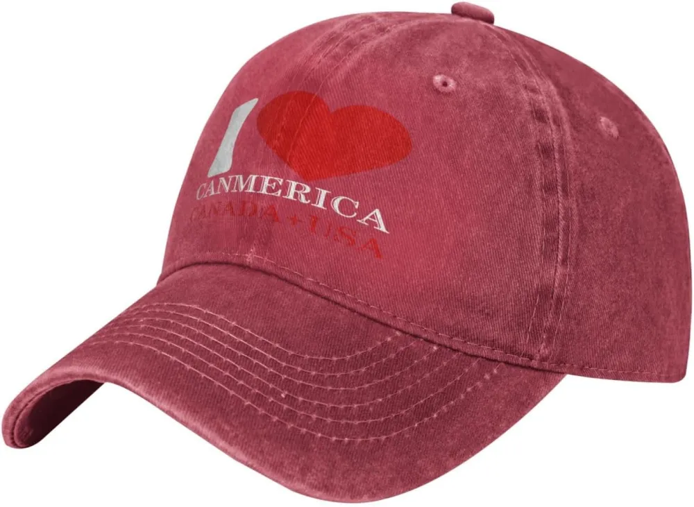 Funny Trump Oh Canada! 51st States Low Profile Cap Denim Hat