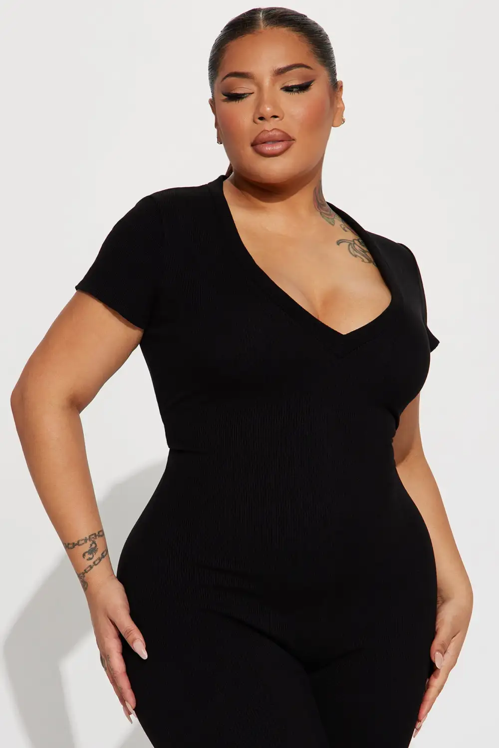 Everly Snatched Jumpsuit - Black