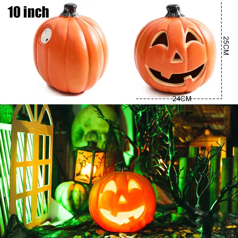 Halloween Pumpkin Led Light Lamp Creative Lantern Decoration Flashing Light Gypsophila Ghost Festival Dress Up Glowing