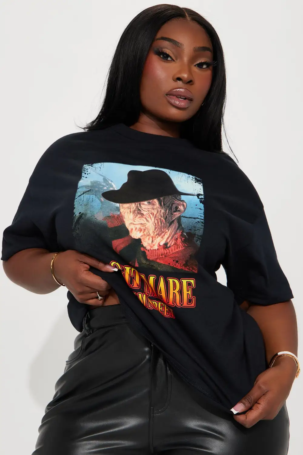 Nightmare On Elm Street Graphic Tshirt - Black