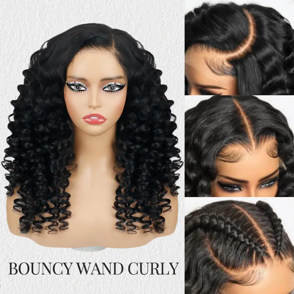 Sterly Bouncy Wand Curly Wig 7×6 / 13×6 Undetactable HD Lace Human Hair Wig
