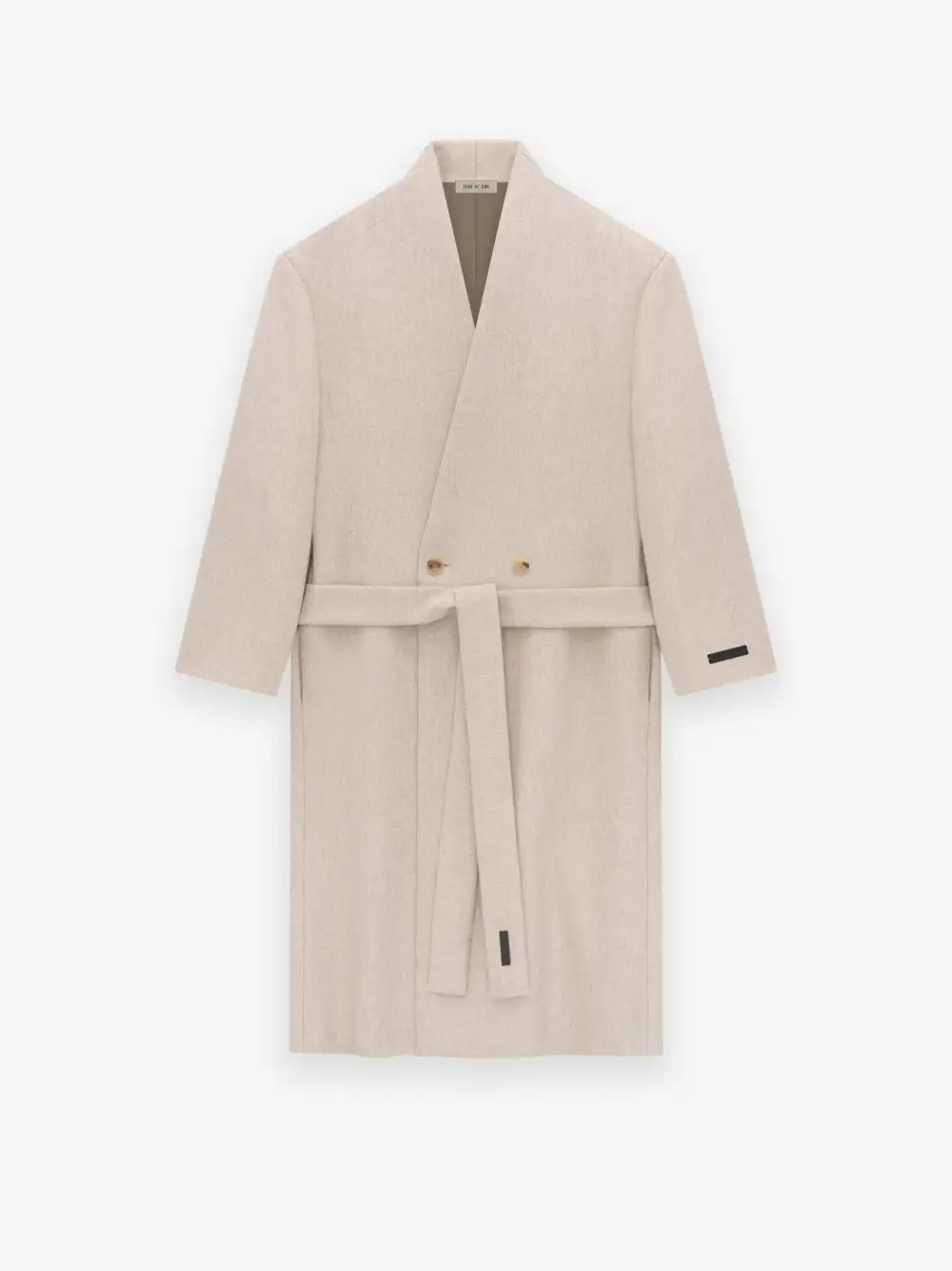 Military Wool Lapelless Coat