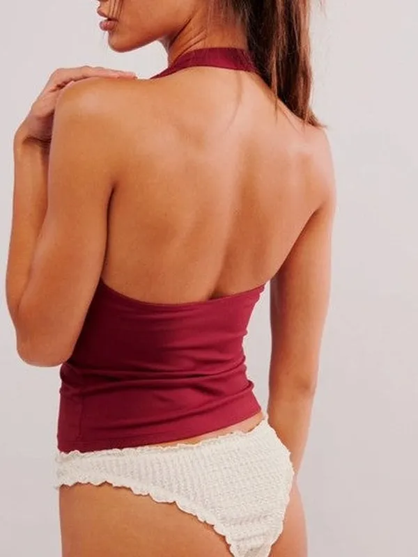 Clean Halter Cami Top