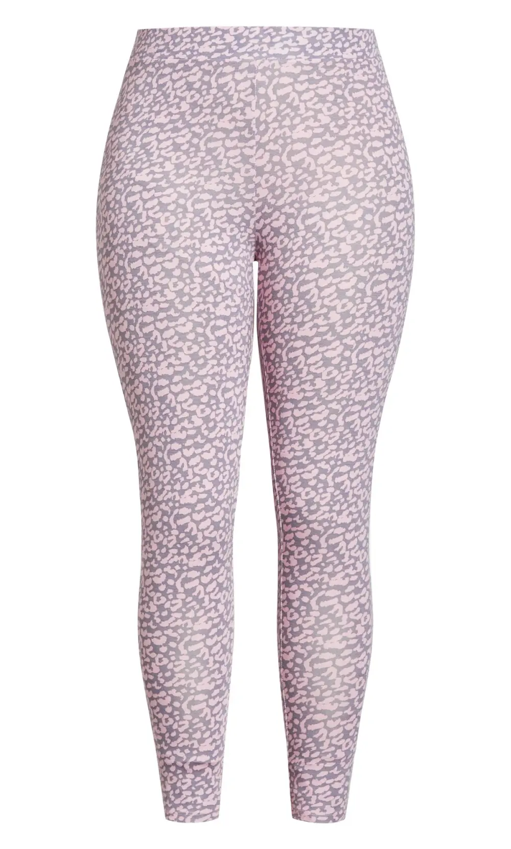 Evans Pink & Grey Animal Print Leggings
