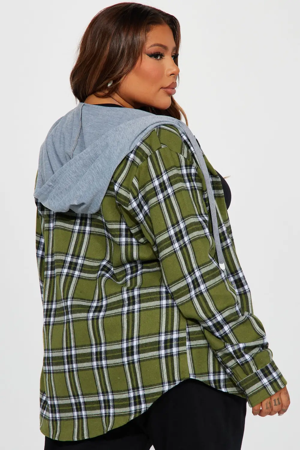 Stevie Plaid Shirt - Green/combo