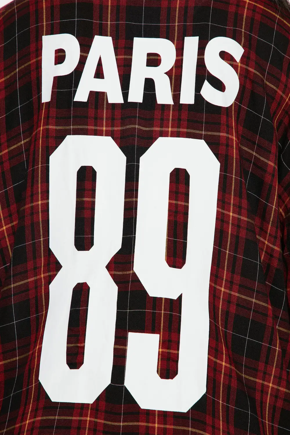 Paris Plaid Maxi Top - Red/Combo