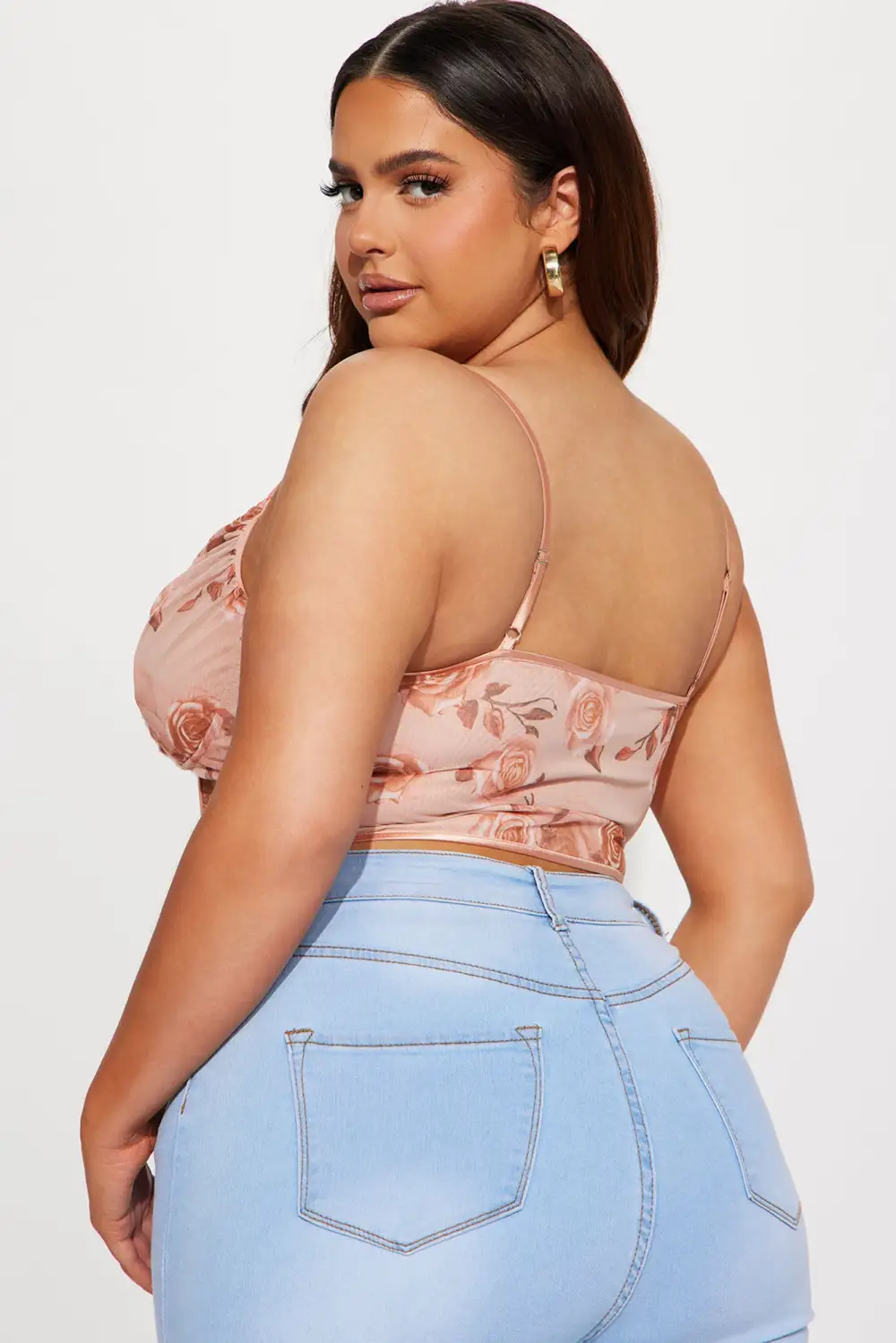 Show Me Love Corset Top - Peach/combo