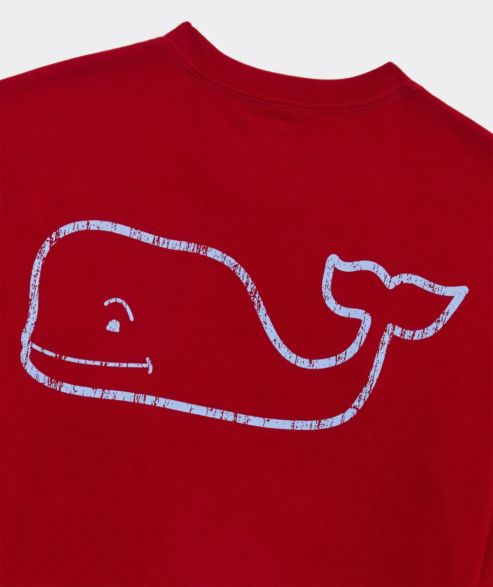 Vintage Whale Long-Sleeve Pocket Tee